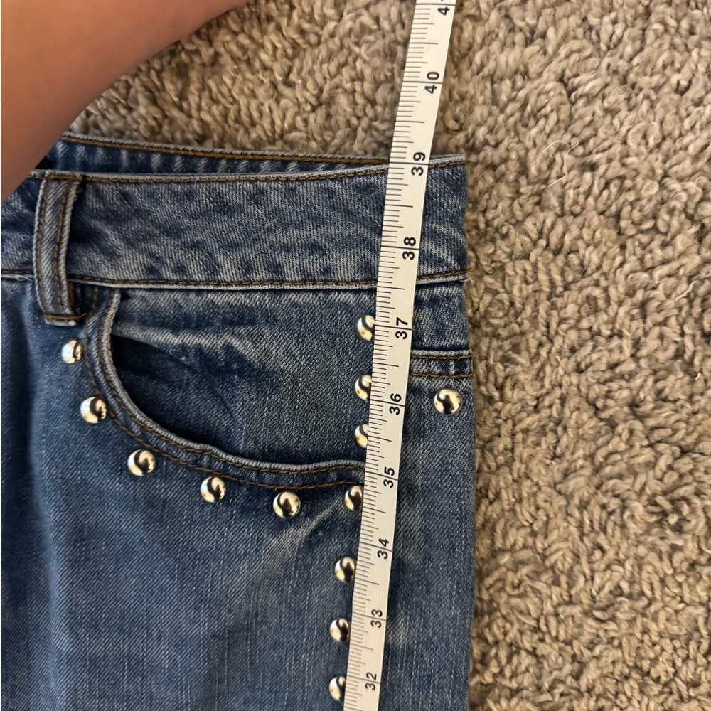 House of Harlow 1960 Blue Studded Flare Jeans - Picture 5 of 7